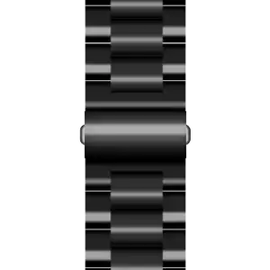 Apple Watch Armband van Kunstleer 42/44/45 mm Zwart