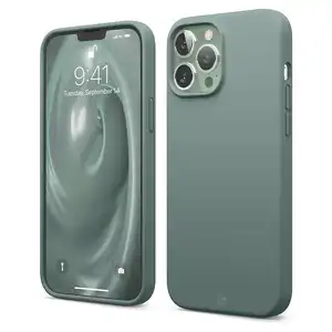 Funda en Silicona Líquida Magsafe iPhone 13 Pro Max Verde