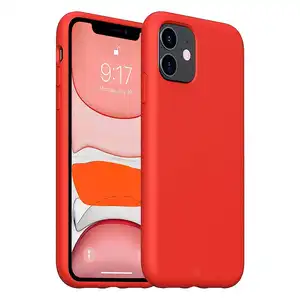 Funda en Silicona Líquida Magsafe iPhone 11 Rojo