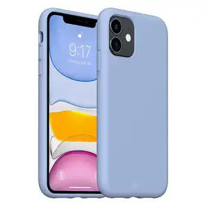Funda en Silicona Líquida Magsafe iPhone 11 Lavanda