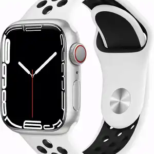 Sportarmband voor Apple Kijk 38/40/41mm M/L Wit/Zwart