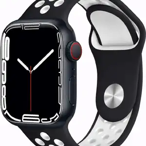 Bracelet Sport Apple Watch 38/40/41mm   M/L Noir/Blanc