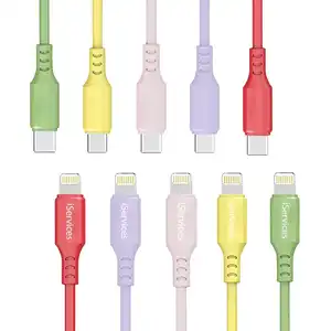 Afbeelding van USB-C - (Lightning en USB-C) Vloeibare Siliciumkabel