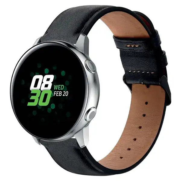 Correa Smartwatch de Cuero Negro
