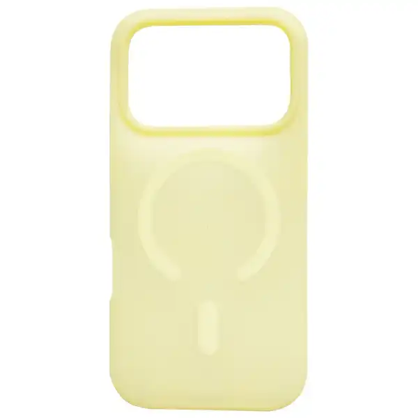 Funda Transparente Colorida MagSafe Amarillo iPhone 17 Pro Max