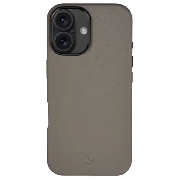 Funda de Cuero MagSafe Gris iPhone 16