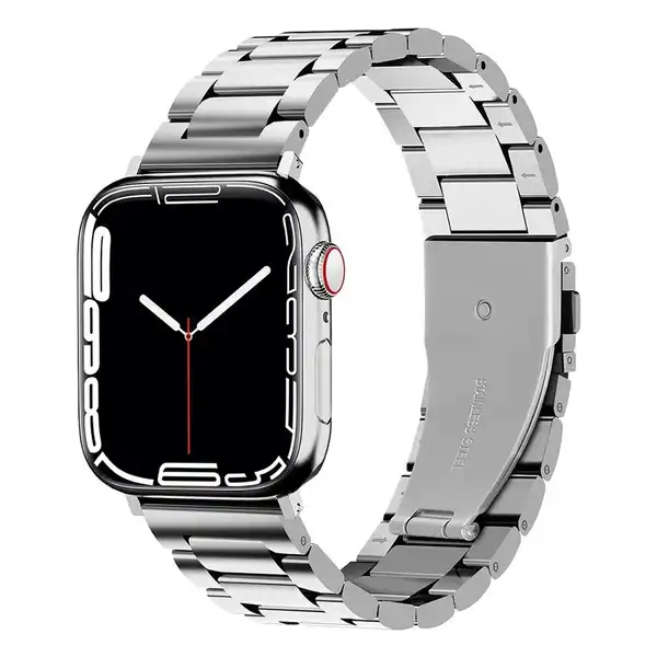 Bracelet Apple Watch en Acier 42/44/45mm Argent