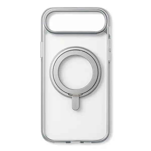 Funda para iPhone con Ring Holder 16 Pro Max Plateado