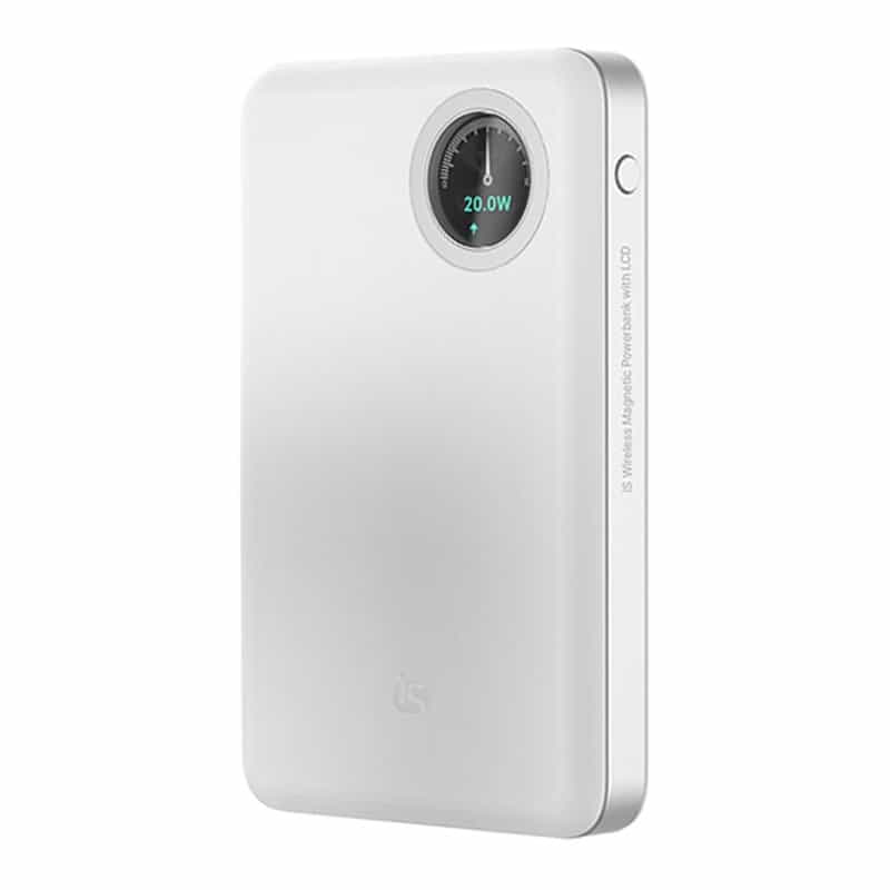 Powerbank MagSafe con LCD Blanco