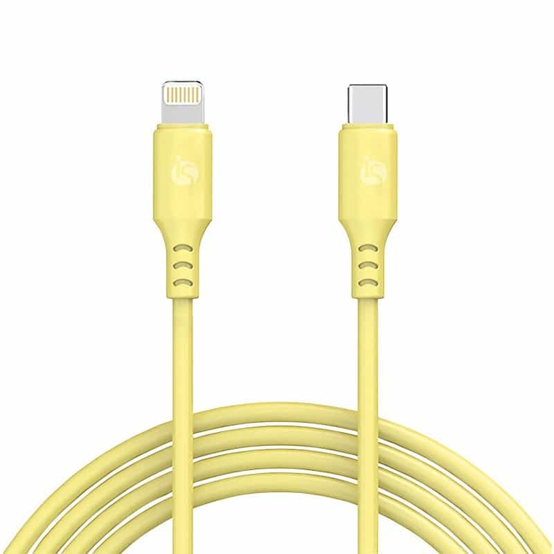 Cable USB-C - (Lightning y USB-C) Amarelo USB C   Lightning