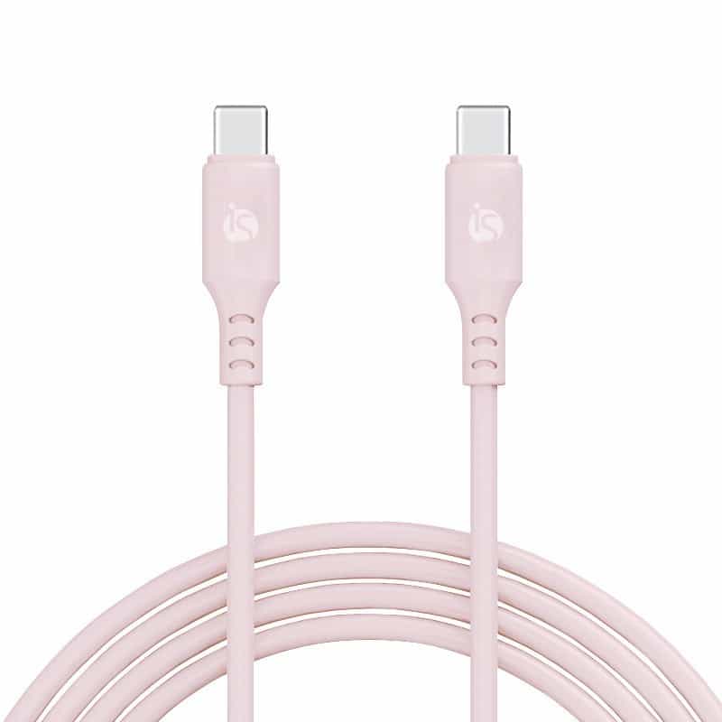 Cabo Silicone Líquido USB-C - (Lightning e USB-C) Areia USB C   USB C