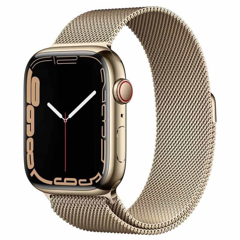 Apple Watch Series 7 41 mm Goud GPS + mobiel Heel goed