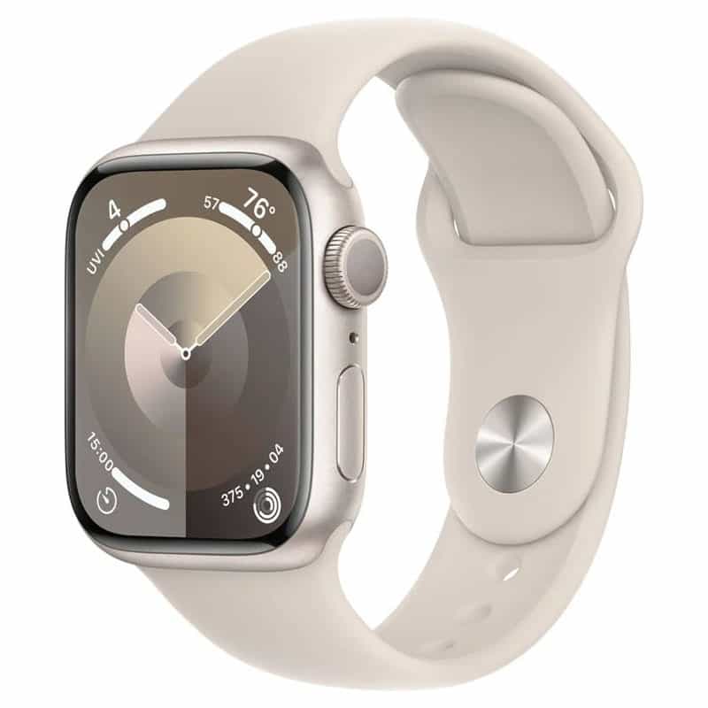 Apple Bekijk serie 8 41 mm Goed GPS Sterrenlicht