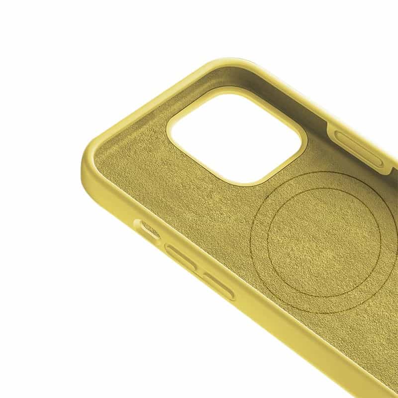 Funda en Silicona Líquida Magsafe iPhone Amarillo 16 Pro Max