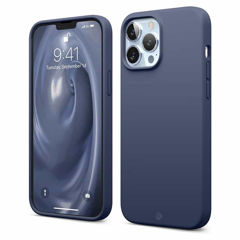 Funda en Silicona Líquida Magsafe iPhone Azul 13 Pro Max