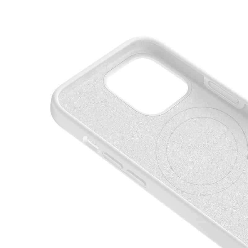 Capa Silicone Líquido Magsafe iPhone Branco 15