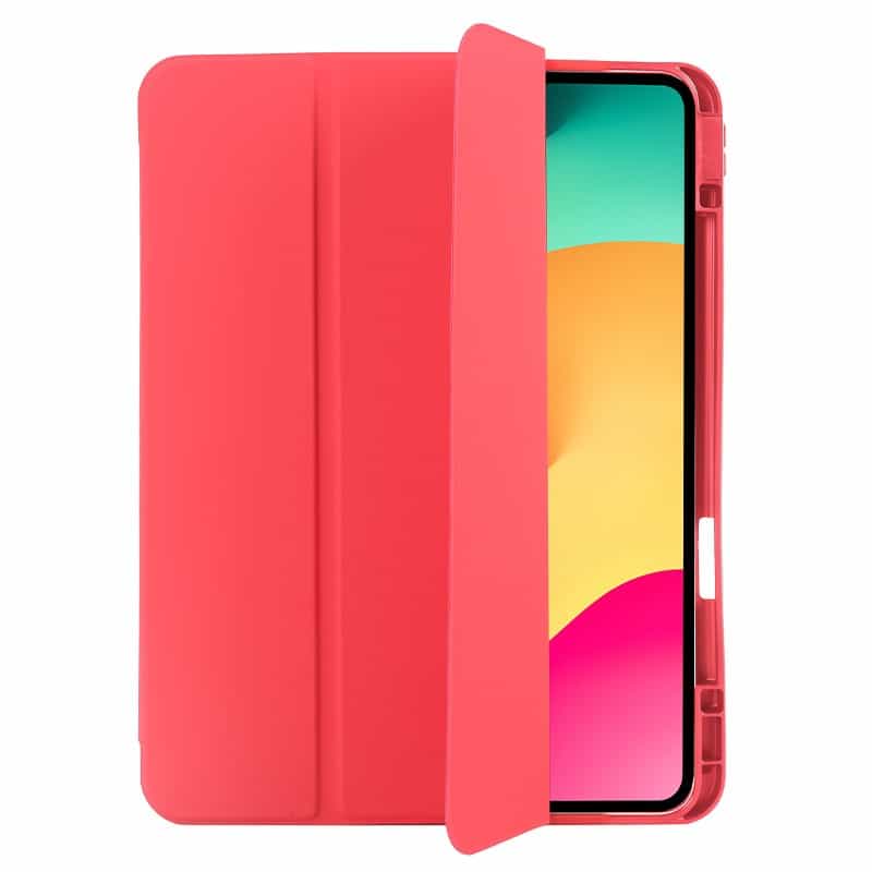 Coque iPad en Cuir 10.2"   7 / 8 (2019, 2020) Rouge