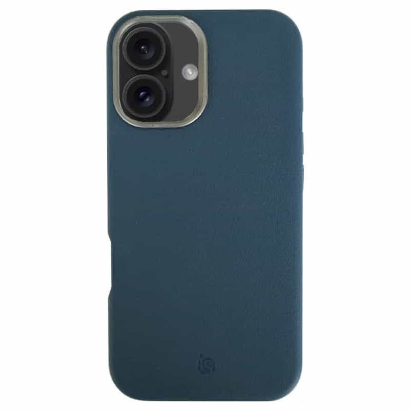 Funda de Cuero MagSafe Azul iPhone 16 Plus