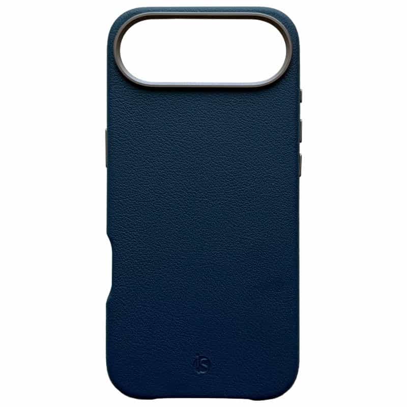 Coque en cuir MagSafe Bleu iPhone Air