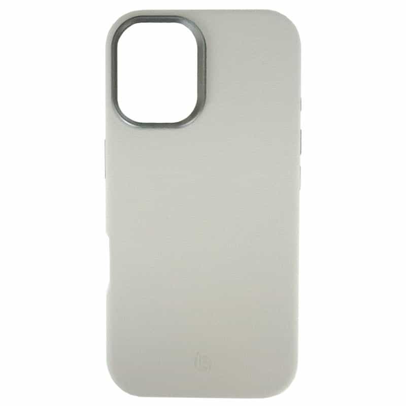 Capa em Pele Magsafe Branco iPhone 17