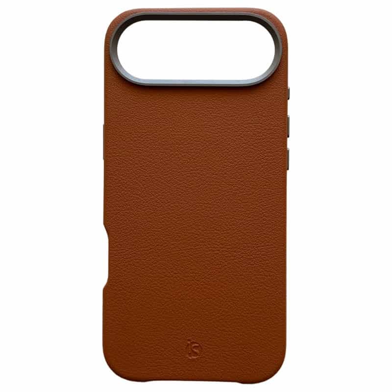 Coque en cuir MagSafe iPhone Air Marron