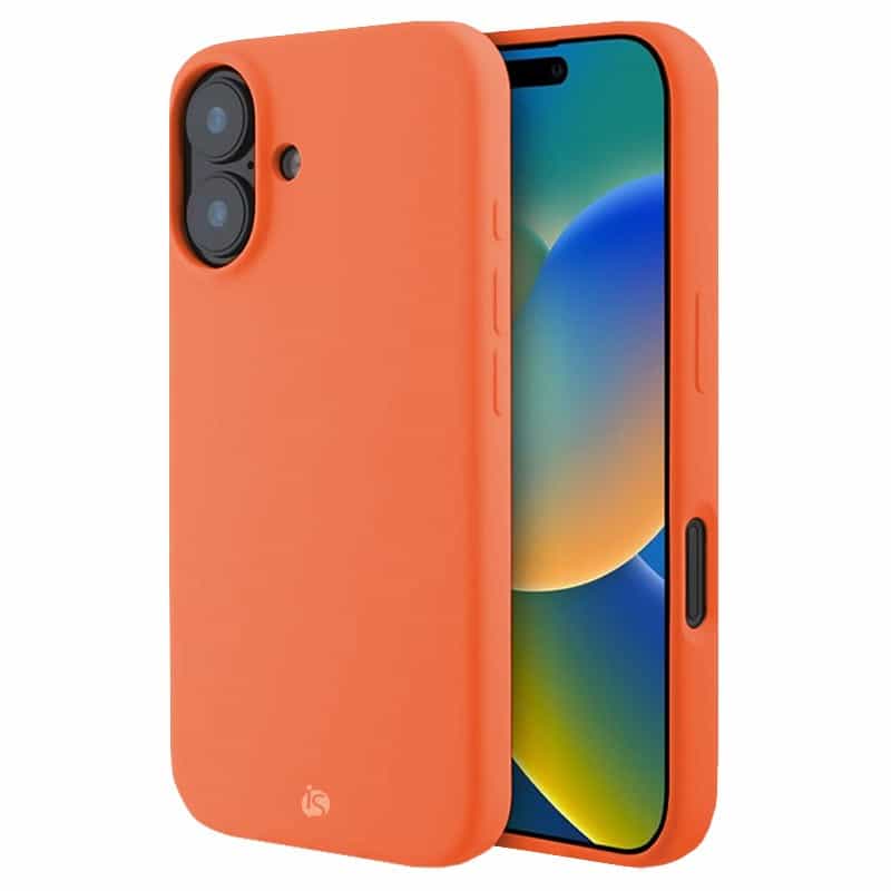 Funda en Silicona Líquida Magsafe iPhone 17 Naranja