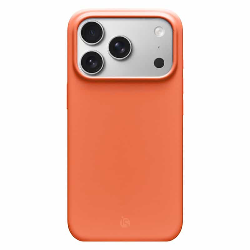 Funda en Silicona Líquida Magsafe iPhone 17 Pro Max Naranja