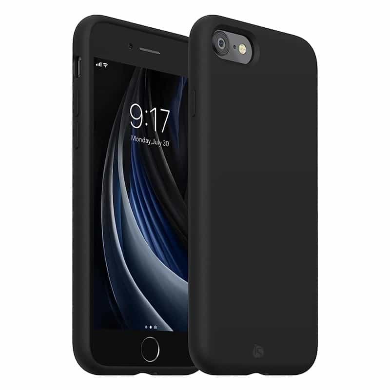 Coque en Silicone Liquide Magsafe pour iPhone 6 Noir