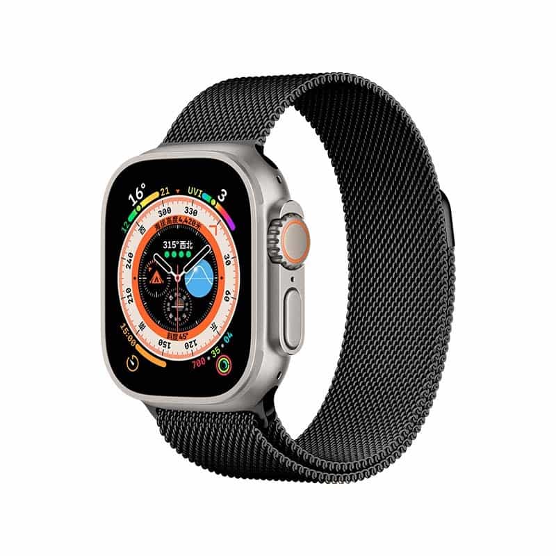 Pulsera Milanese Loop 49mm Negro