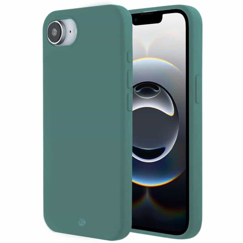 Coque en Silicone Liquide Magsafe pour iPhone 16e Vert