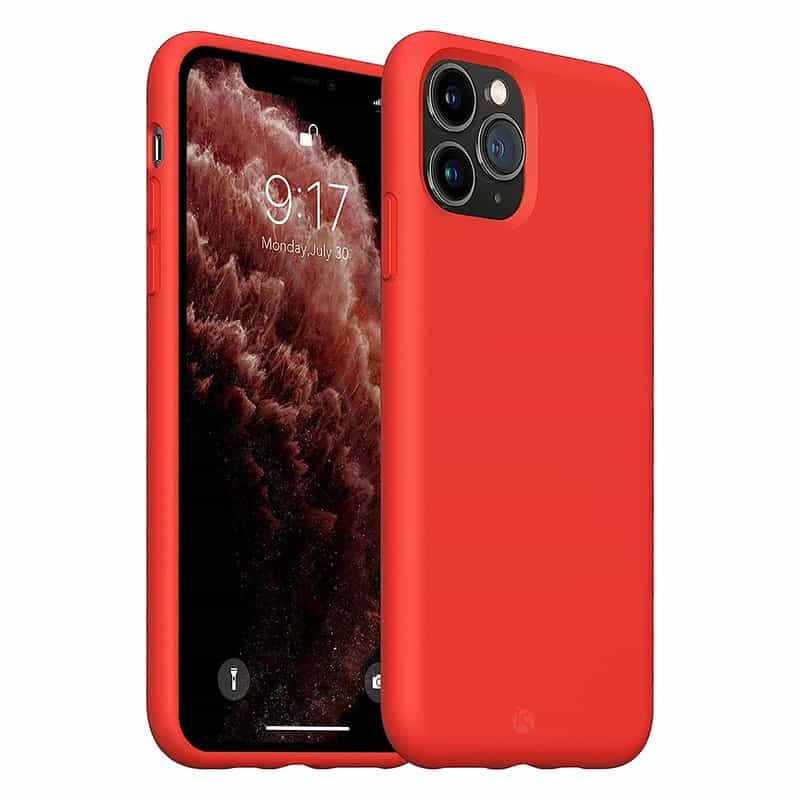 Capa Silicone Líquido Magsafe iPhone 11 Pro Vermelho