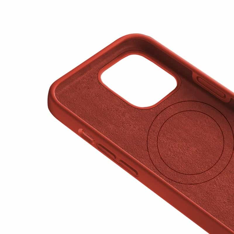 Funda en Silicona Líquida Magsafe iPhone 15 Pro Max Rojo