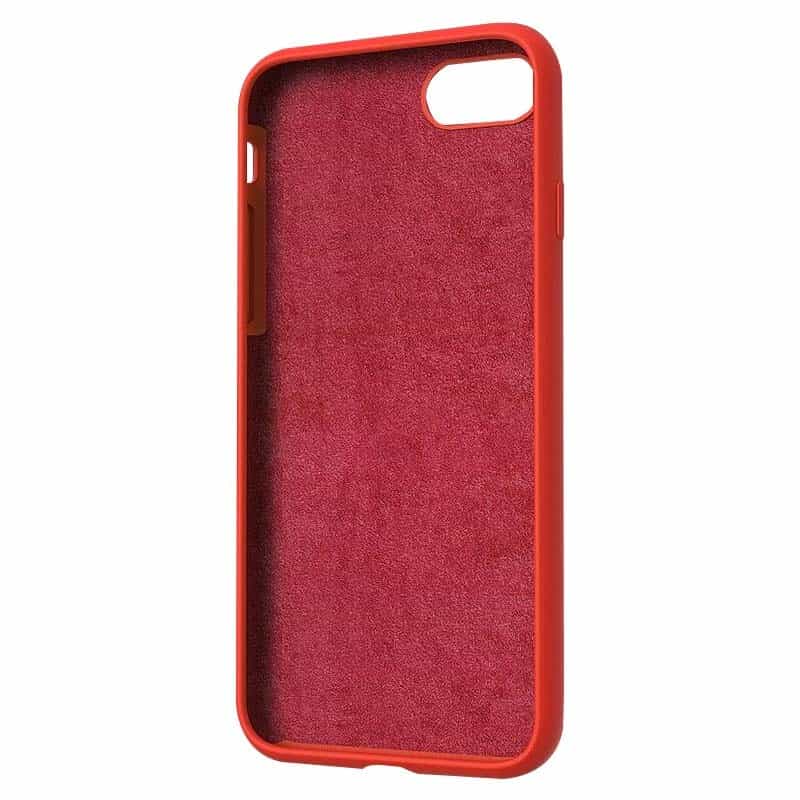 Capa Silicone Líquido Magsafe iPhone 7 Vermelho