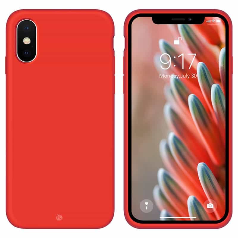 Funda en Silicona Líquida Magsafe iPhone X Rojo