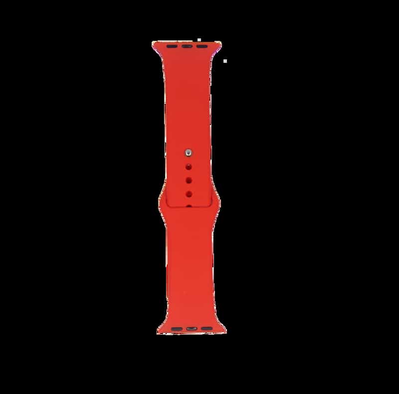 Bracelet en Silicone pour Apple Watch 42/44/45mm  S/M Rouge