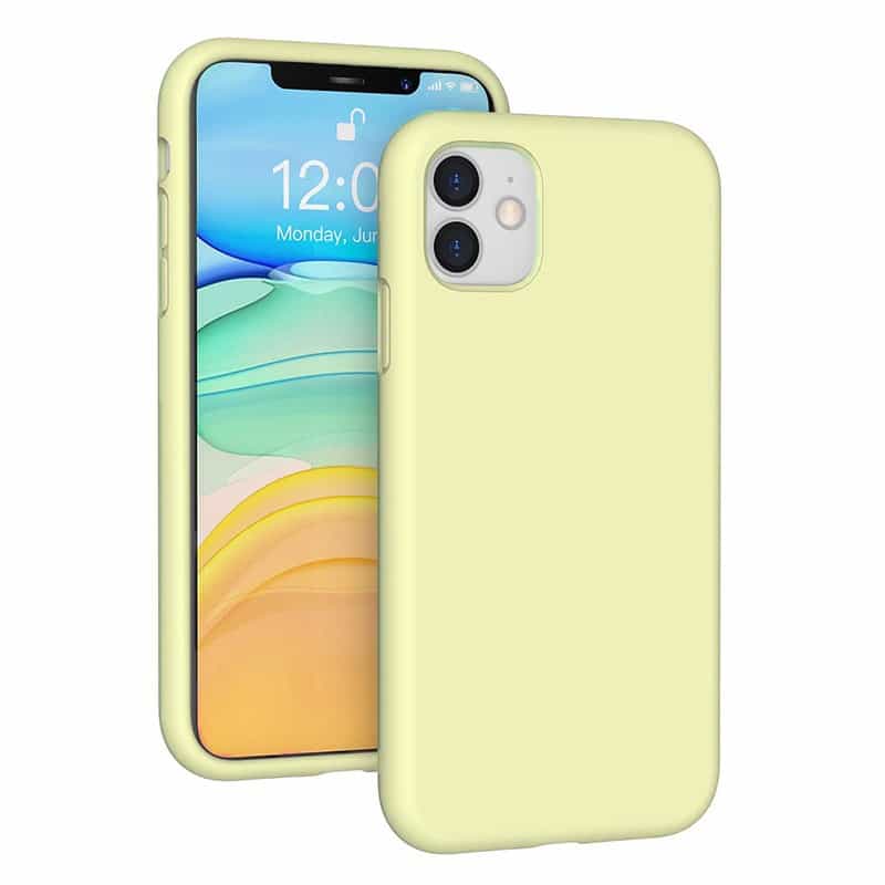 Coque en Silicone Liquide Magsafe pour iPhone 11 Vert Clair