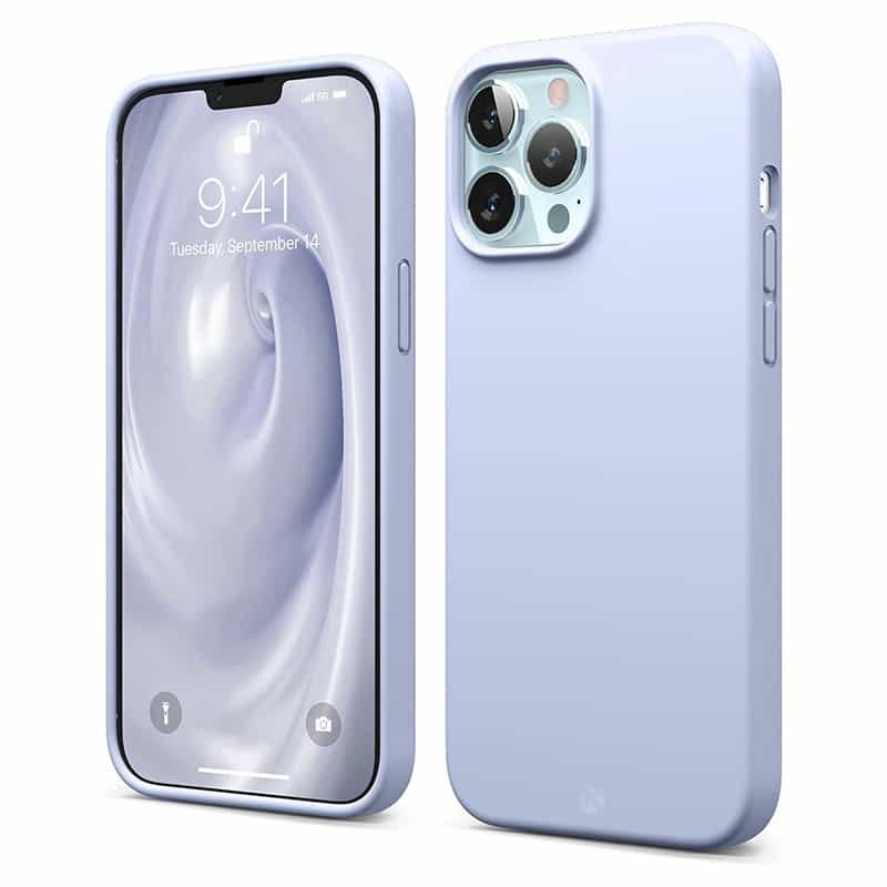 Capa Silicone Líquido Magsafe iPhone 12 Pro Max Lavanda