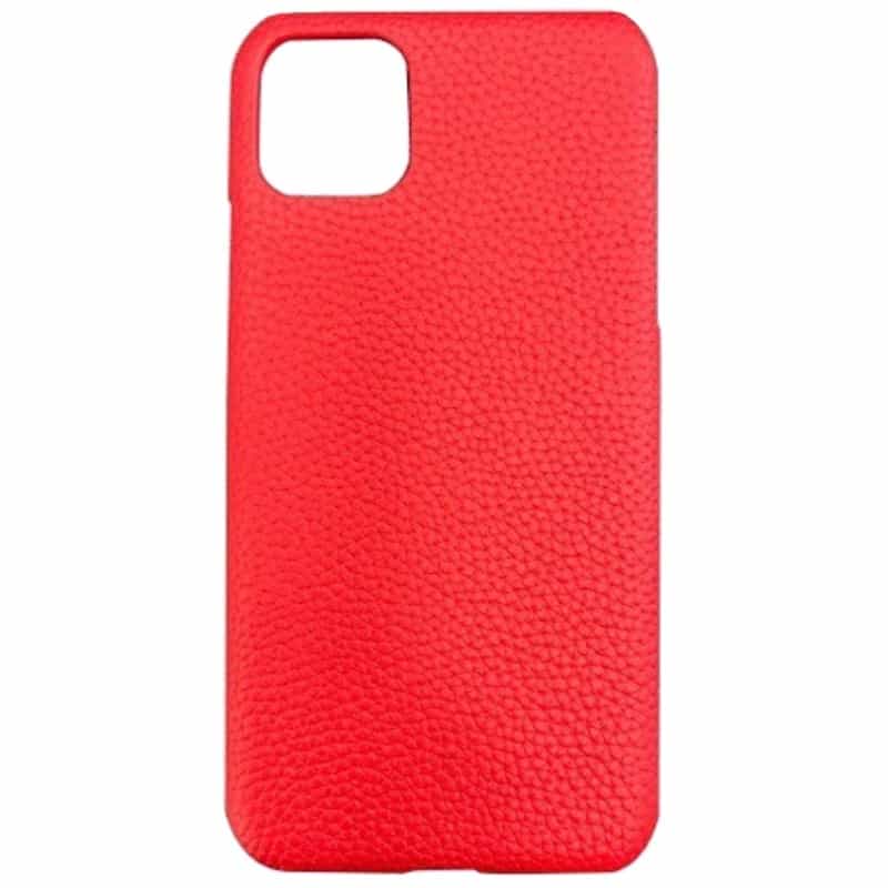 Capa em Pele para iPhone Personalizável Areia 12 Pro Letras Sem Cor