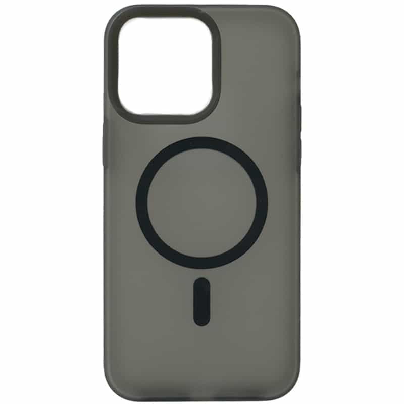 Coque Transparent Coloré MagSafe iPhone 12 Noir