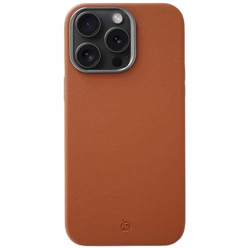 Capa em Pele Magsafe Castanho iPhone 13 Pro