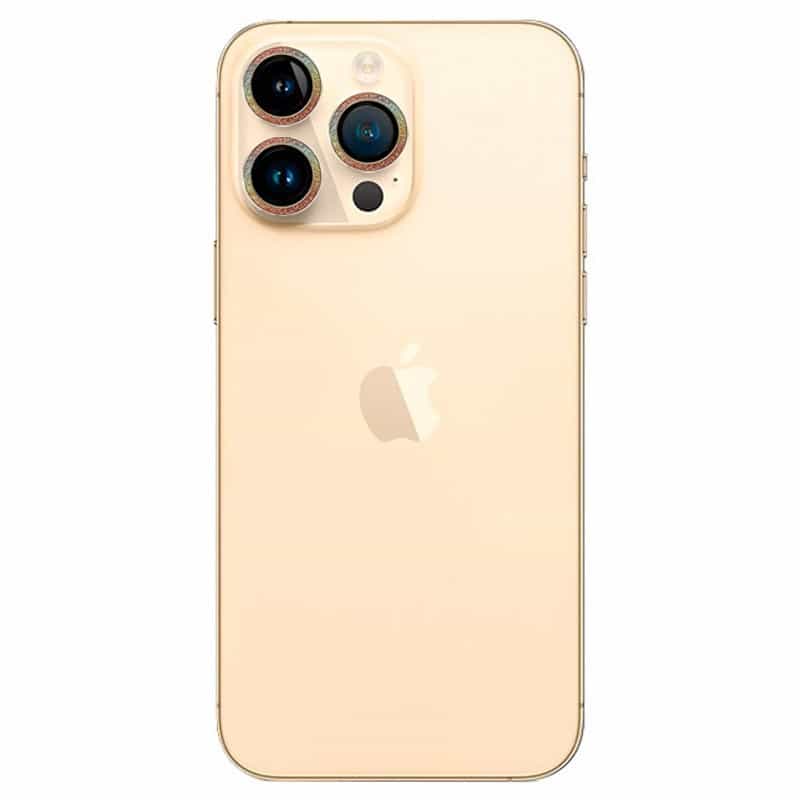 Protector de cámara iPhone 15 Pro Purpurina colores