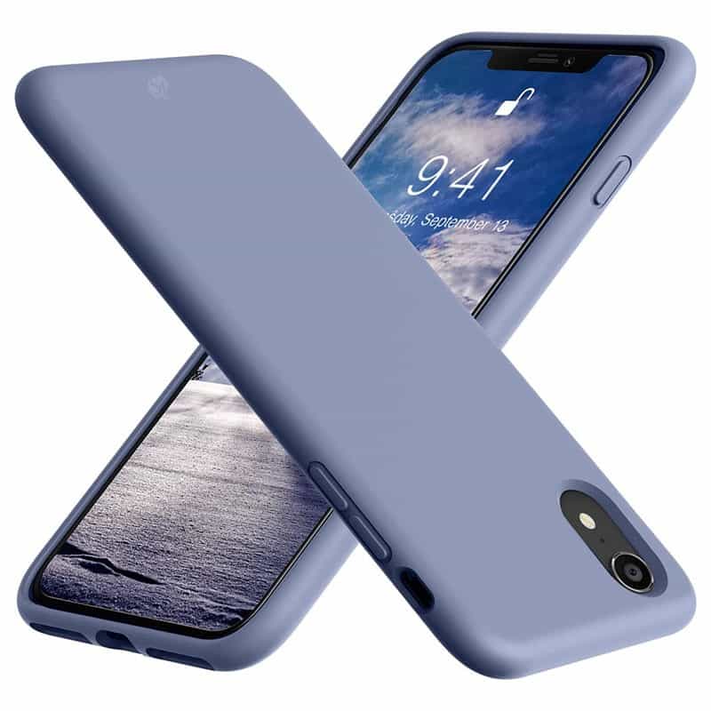 Capa Silicone Líquido Magsafe iPhone XR Lavanda