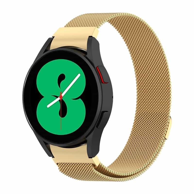 Bracelete Milanesa Samsung Watch Dourado Galaxy 5 Pro
