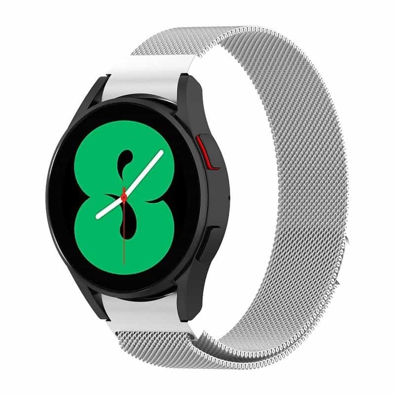 Bracelete Milanesa Samsung Watch Prateado Galaxy 5 Pro