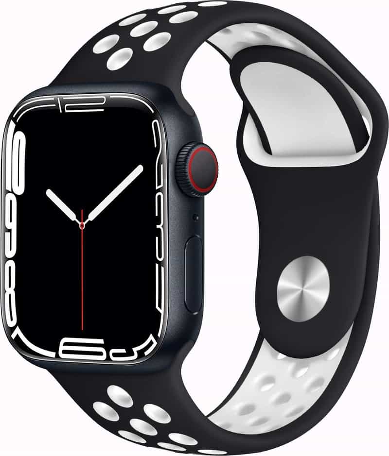 Bracelete Desportiva para Apple Watch 42/44/45mm  S/M Preto/Branco
