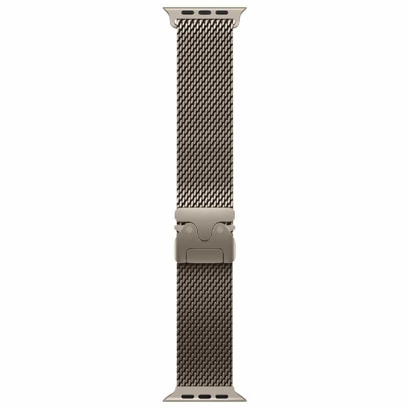 Bracelet Apple Watch Milanais Fermeture Éclair 42   49mm Titane