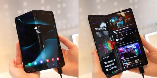 Samsung apresenta um smartphone dobrável a 360°
