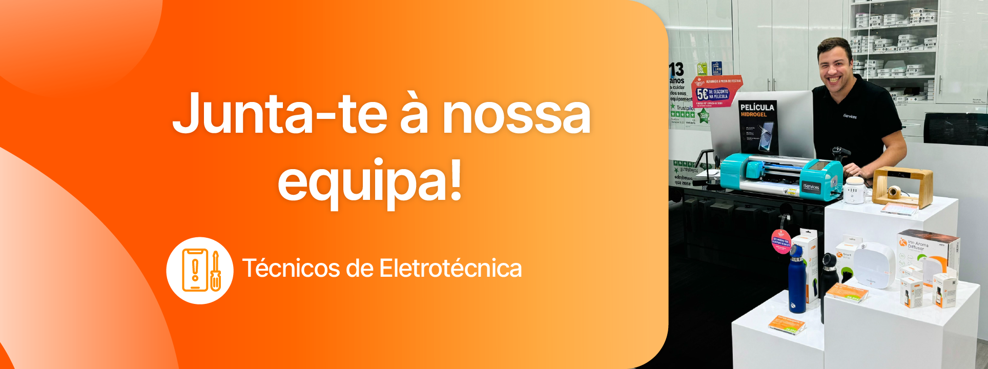 A iServices está a recrutar Técnicos de Eletrotécnica