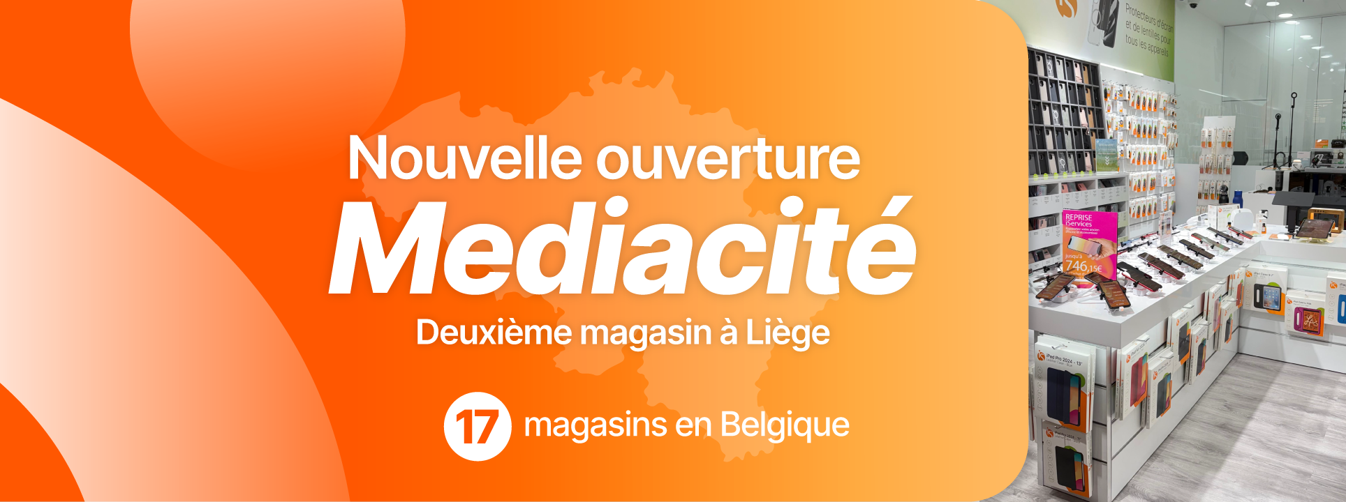 Le 17ème magasin iServices en Belgique est à Médiacité