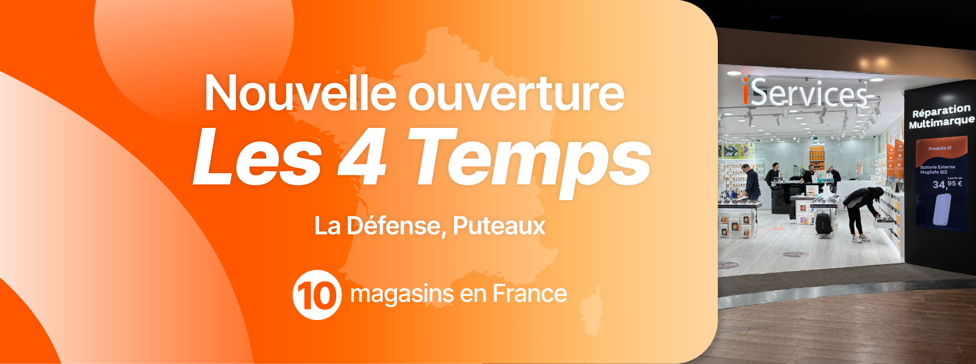 4 Temps est le 10ème magasin iServices en France